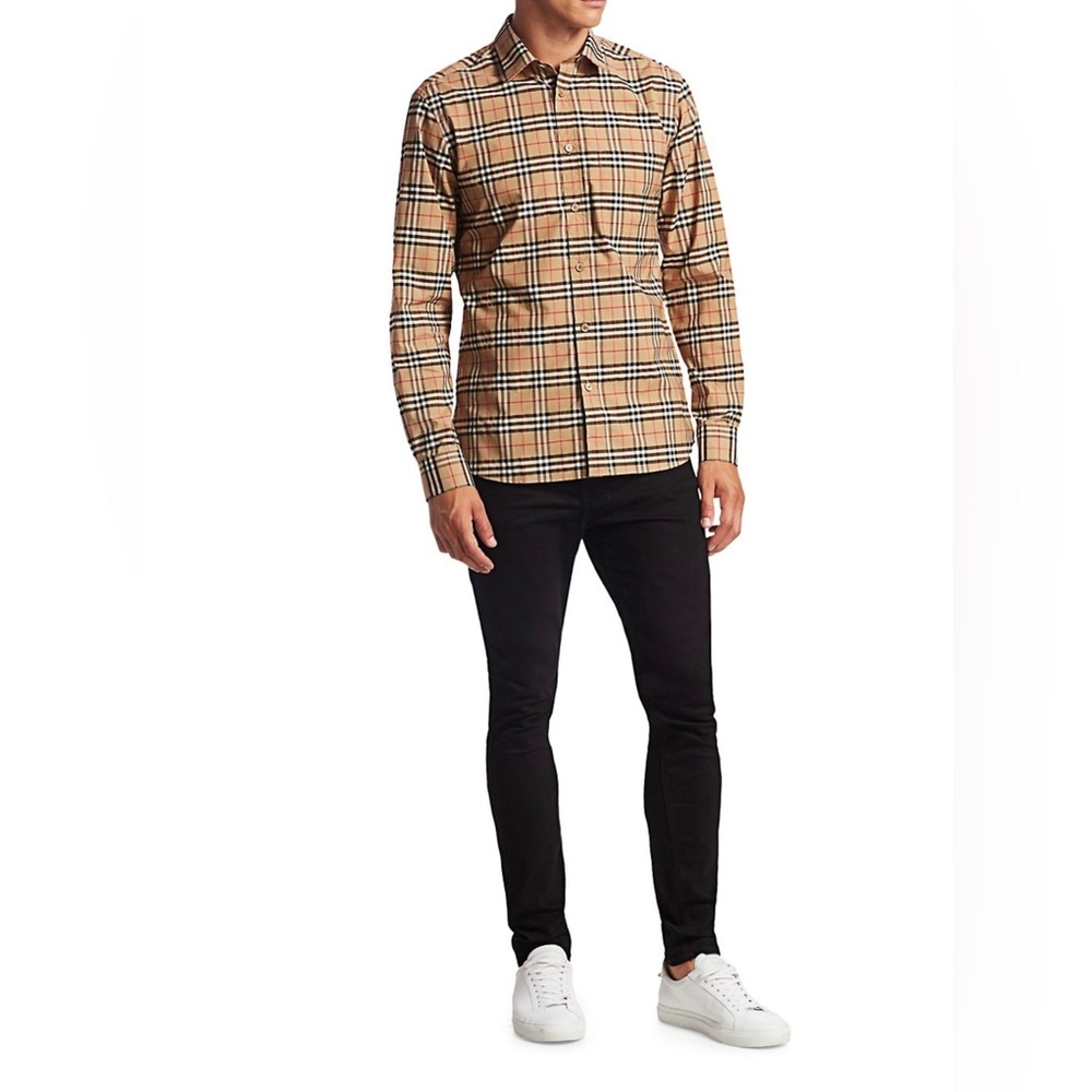 Burberry Archive Check Button Up Shirt.